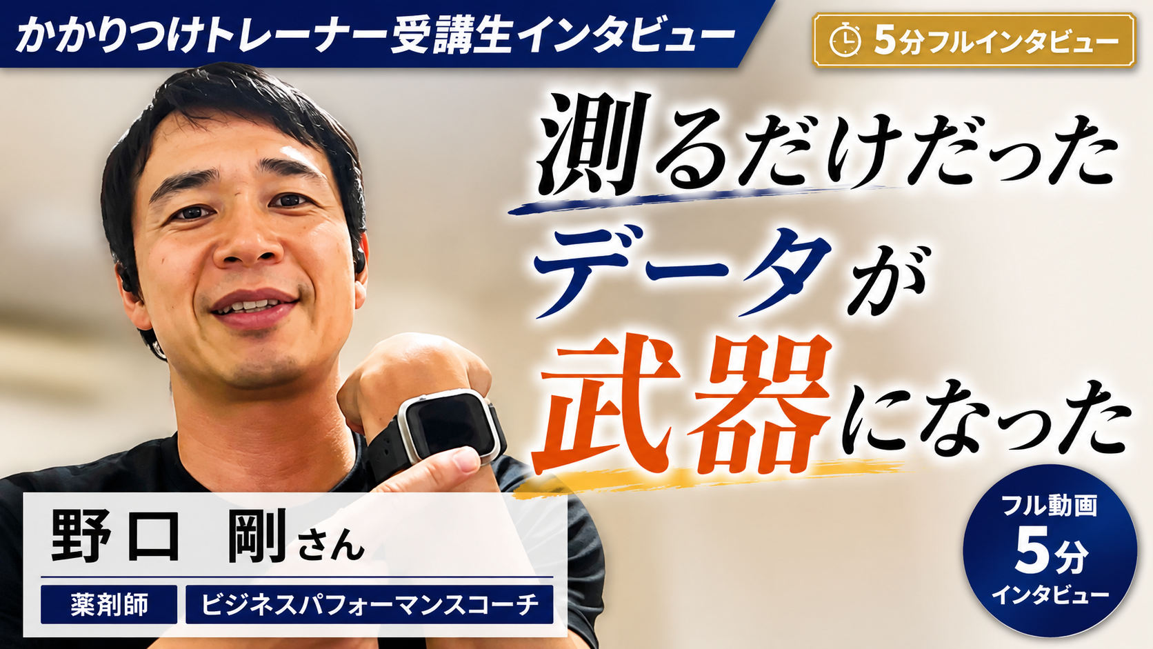 野口 剛さん インタビュー動画サムネイル